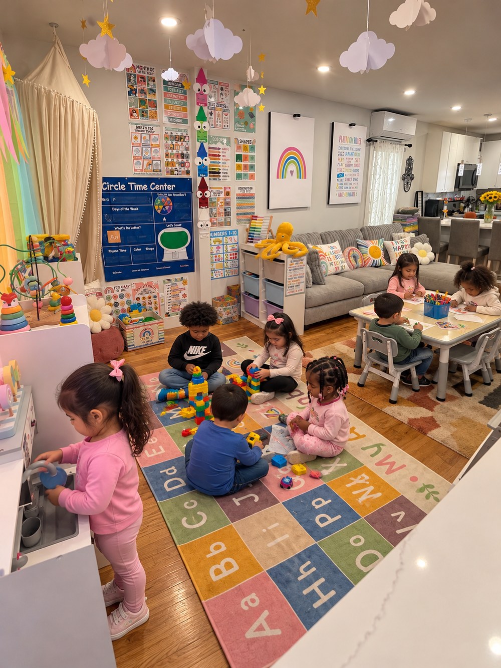 Our circle-time and play area